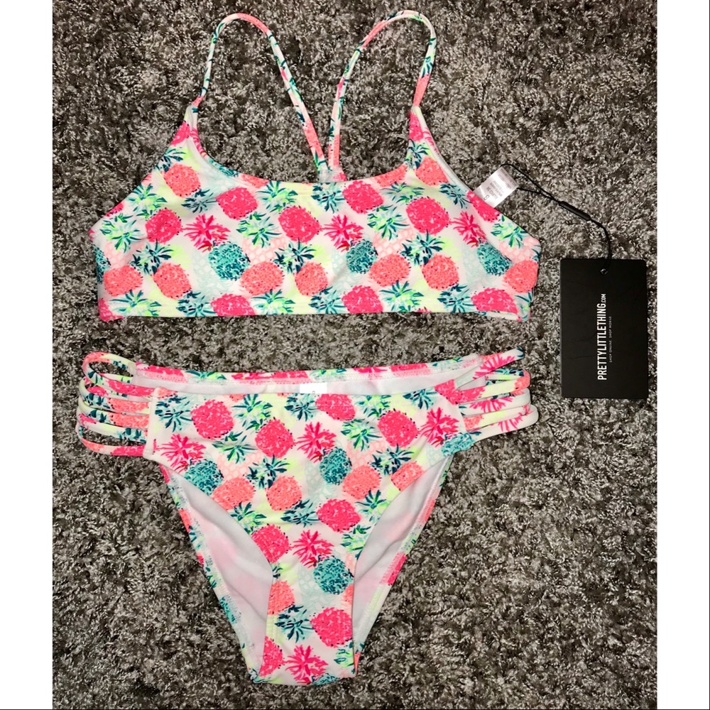 NWT Pretty Little Thing Pineapple Bathing Suit